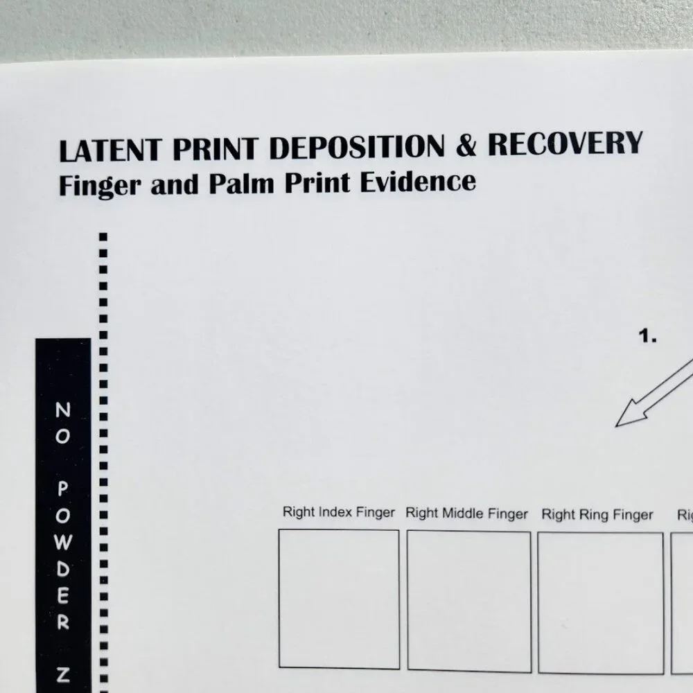 Classroom Forensics Latent Print Deposition & Recovery Fingerprinting Holt Scien